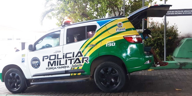 Preso foi levado para apresentação na sede da Secretaria de Segurança Pública do Piauí (SSP-PI)